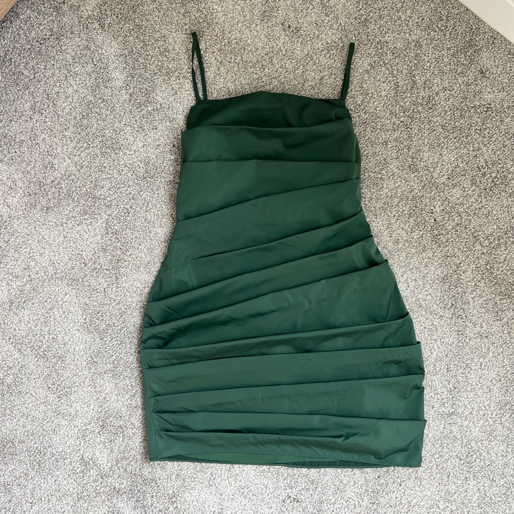 Amanda Uprichard Green Laconia Dress Size XS - Picture 3 of 5